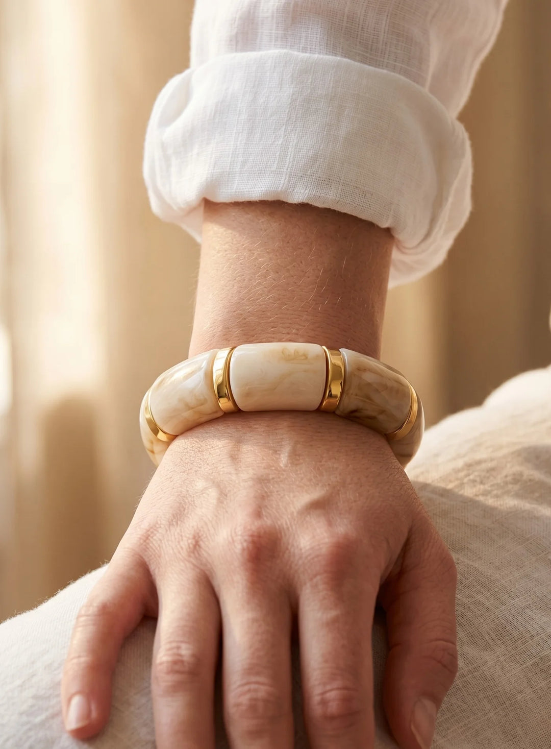 Pulseira Elegância Creme