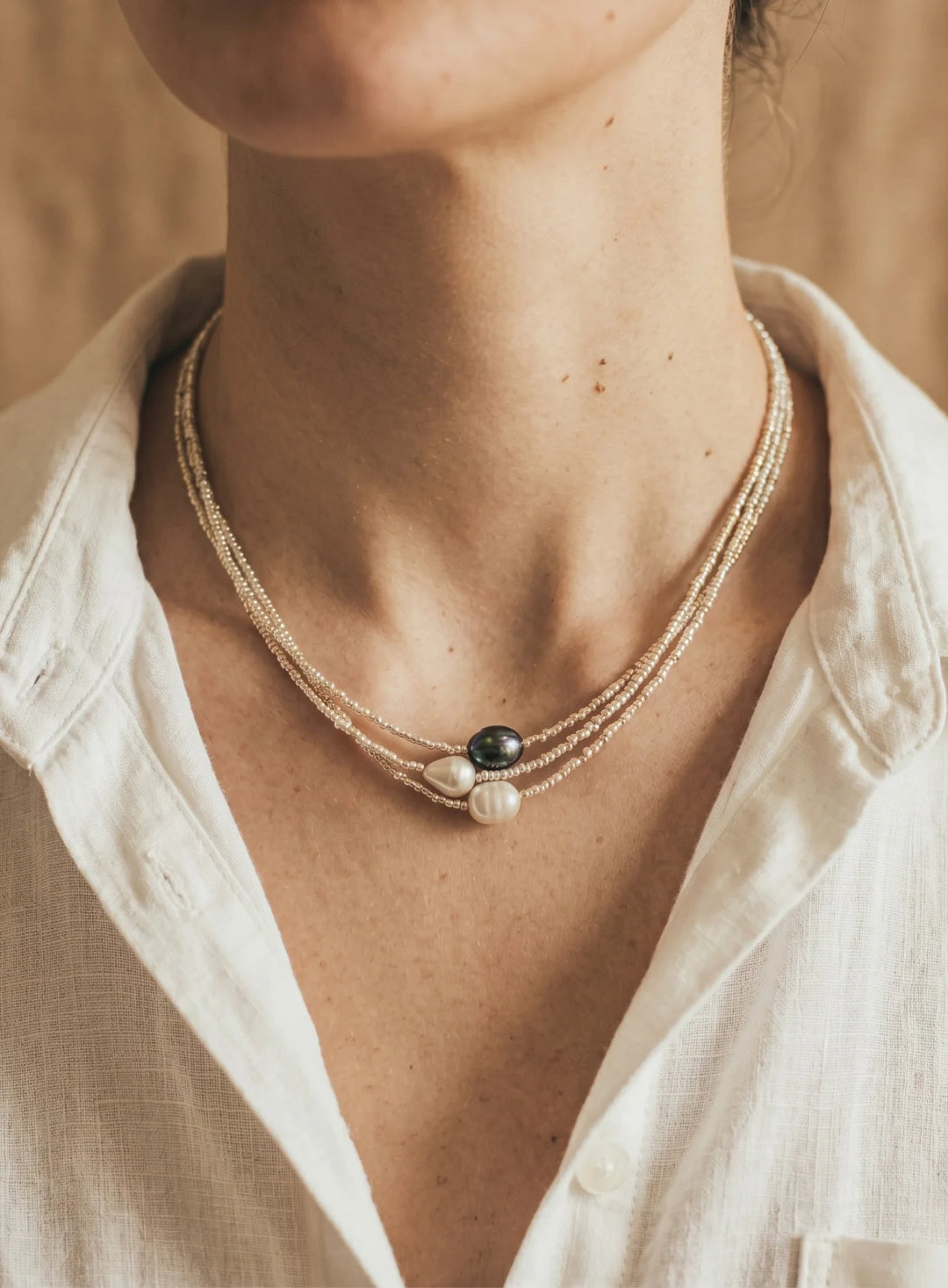 Conjunto de Colares Harmonia de Pérolas