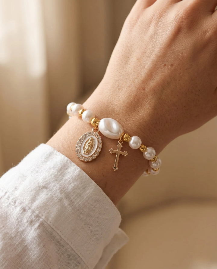 Pulseira Pérolas da Fé