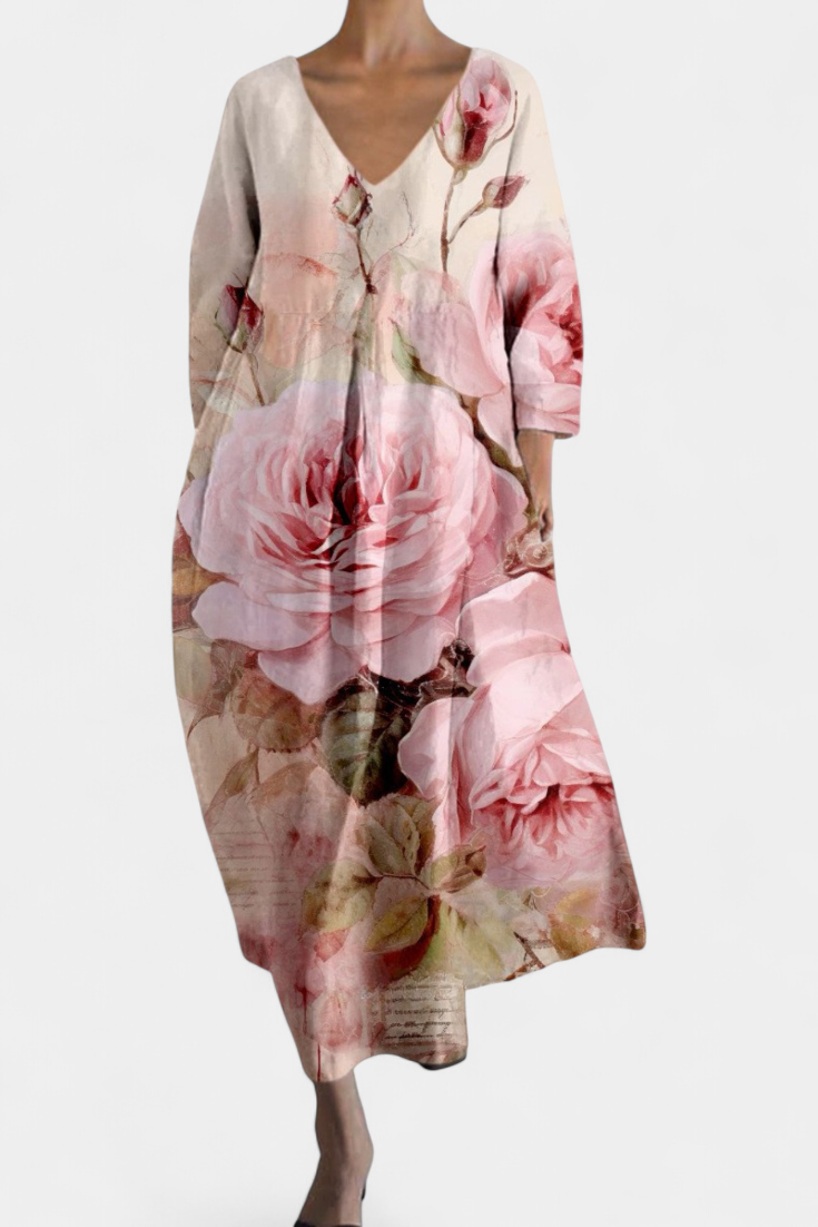 Ana - Vestido Fluido com Estampa