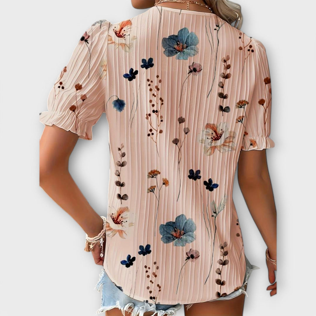 Emília - Blusa com decote em V