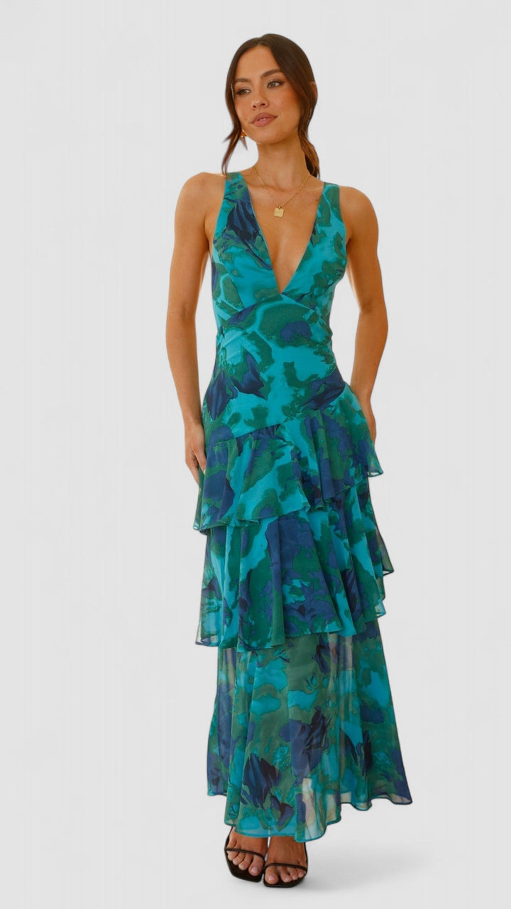 Eli - Vestido Maxi Elegante Verão