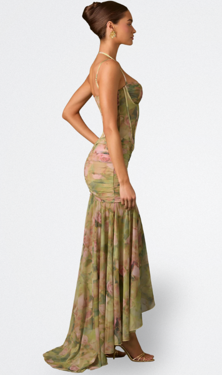Isamara - Vestido Largo com Corpete