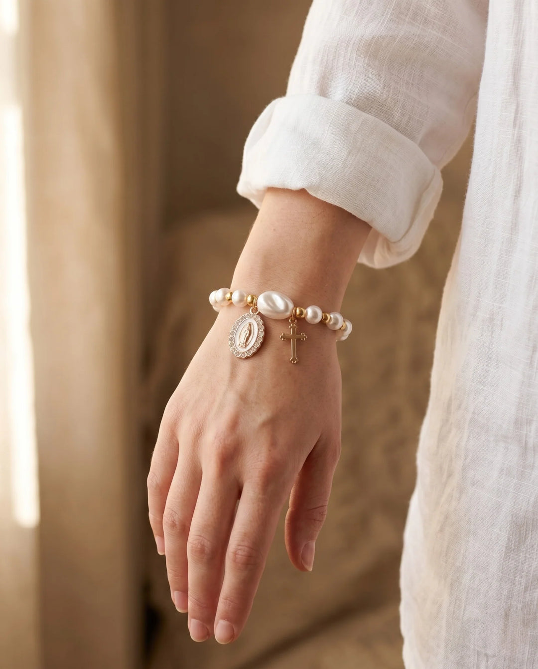 Pulseira Pérolas da Fé