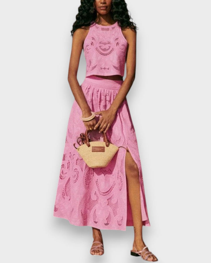 Moema - Conjunto Rosa em Renda