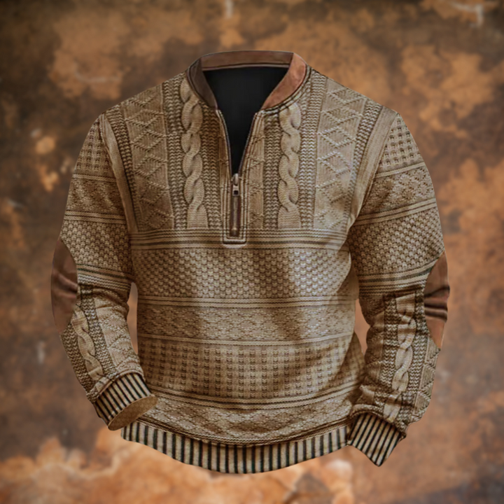 João - Pullover de malha com fecho