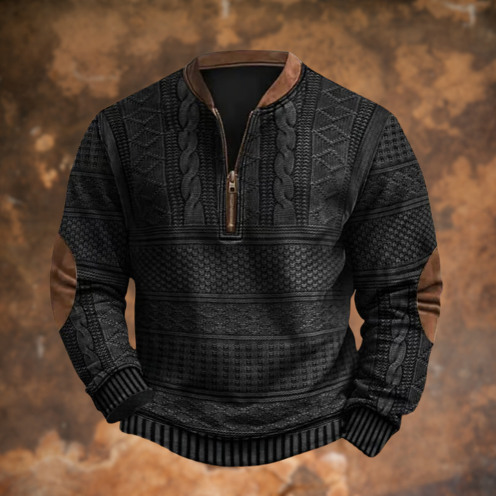 João - Pullover de malha com fecho