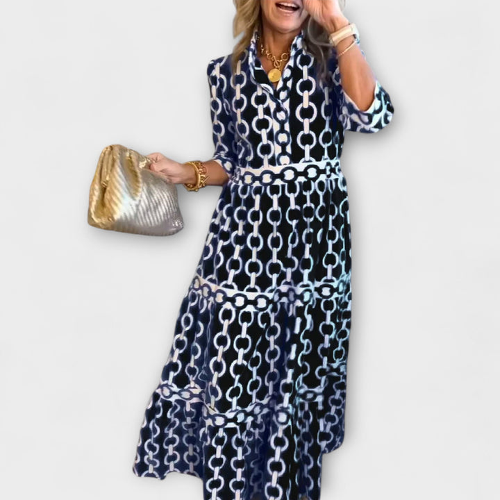 Sofia - Vestido Midi com Correntes