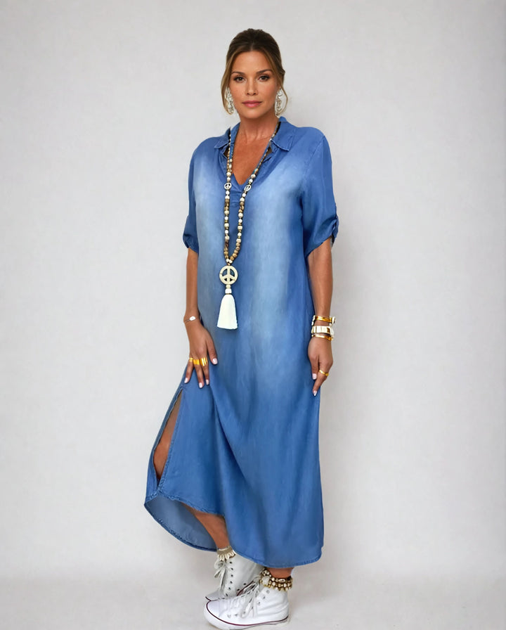 Ibiza - Vestido Maxi De Ganga