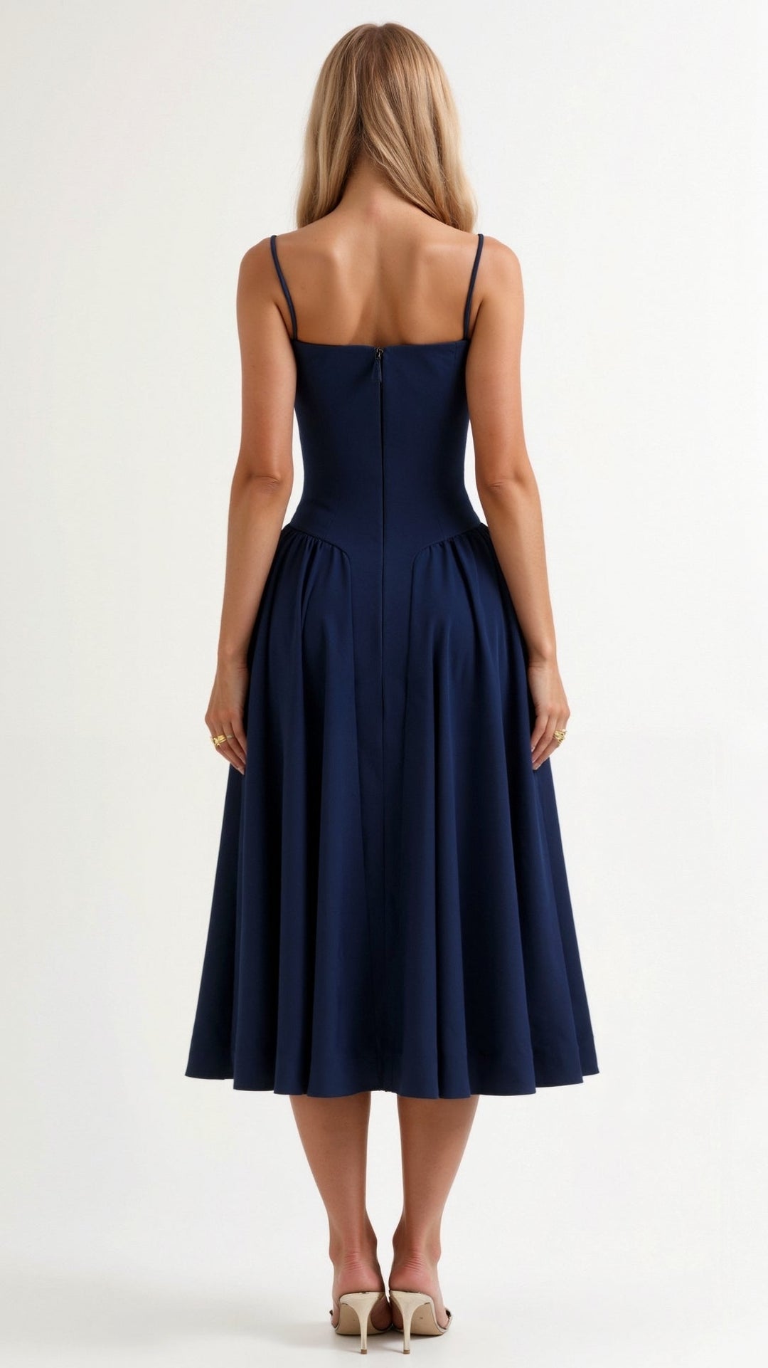 Odete - Vestido midi corpete estruturado