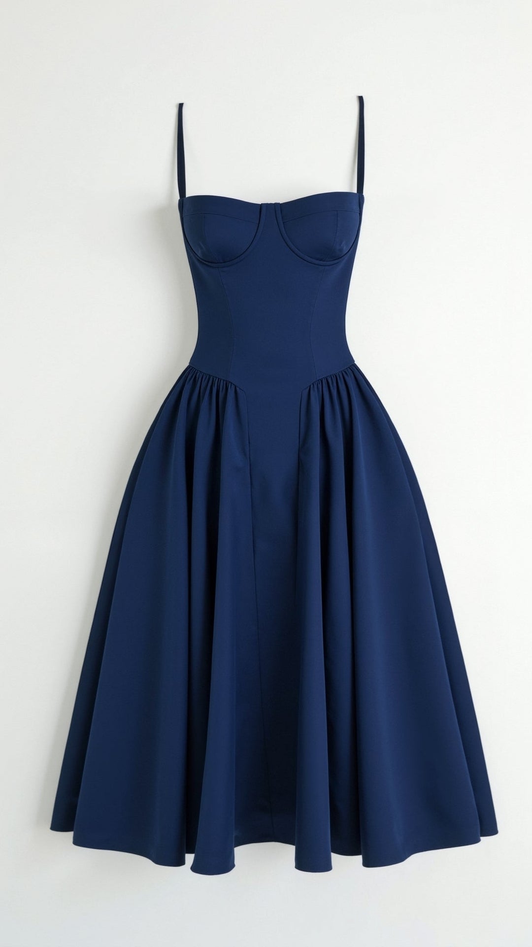 Odete - Vestido midi corpete estruturado