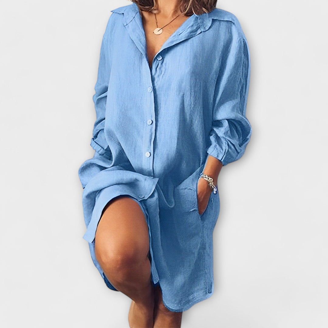 Clara - Blusa casual de linho