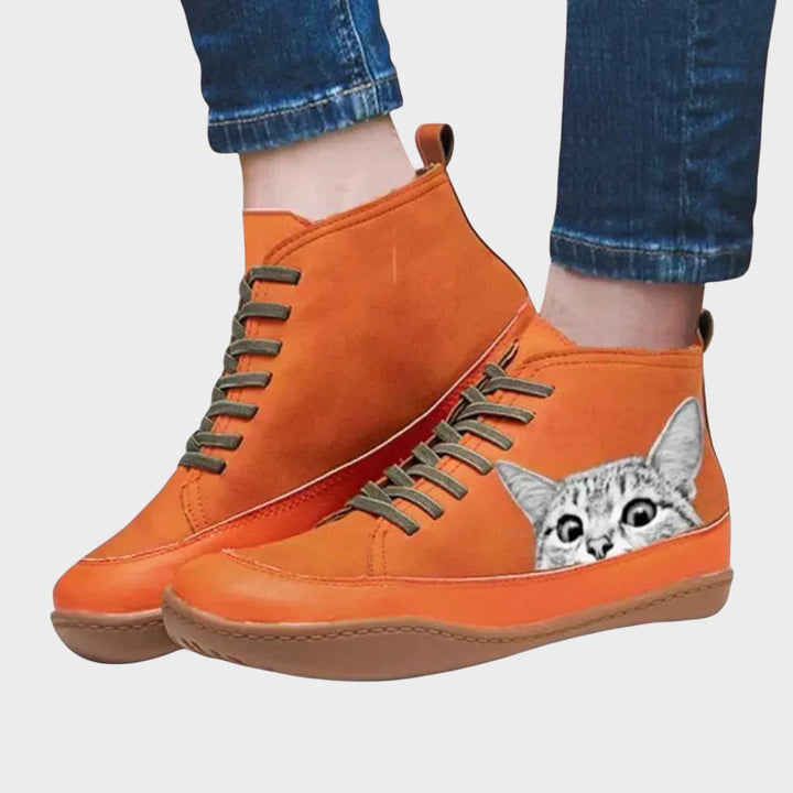 Kitty - Botas de couro para amantes de gatos