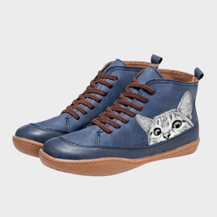Kitty - Botas de couro para amantes de gatos