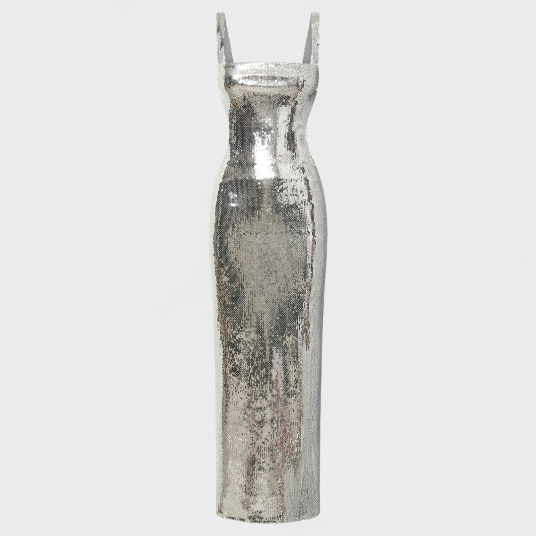 Sparkle Silver - Vestido de gala noite