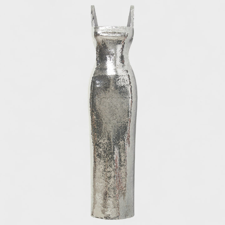 Sparkle Silver - Vestido de gala noite