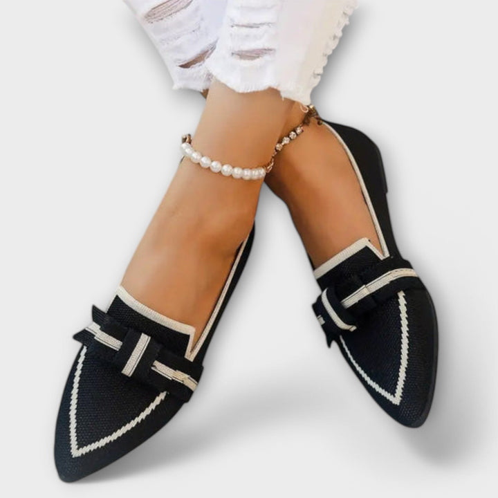 Dalva - Sapatos rasos para mulher com nó