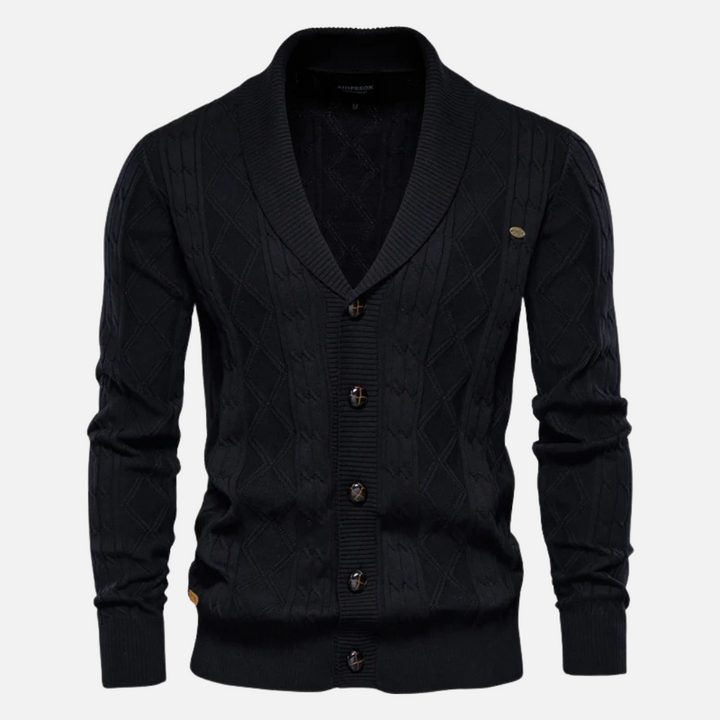 Francisco - Cardigan Argyle Mistura Suave