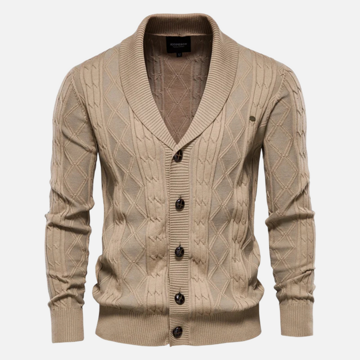 Francisco - Cardigan Argyle Mistura Suave