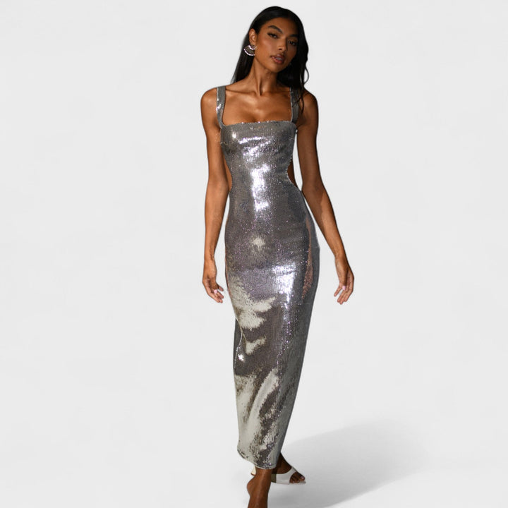 Sparkle Silver - Vestido de gala noite