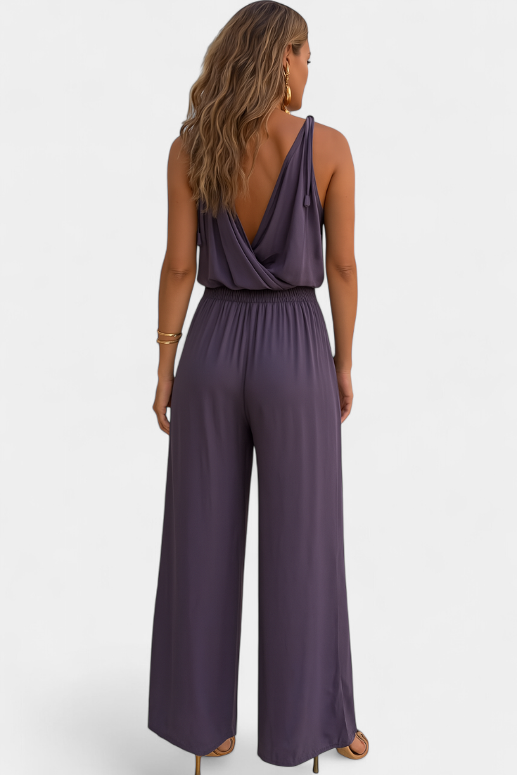 Lorena - Vestido Mono Detalhes Dourados