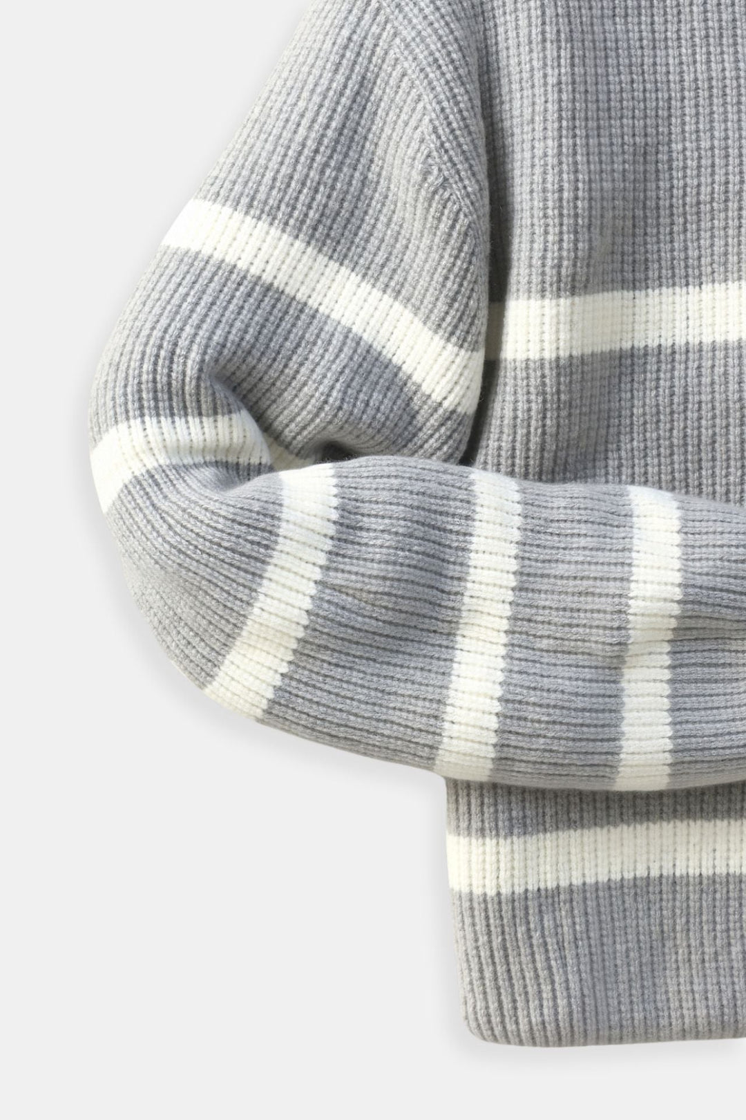 Constantino - Sweater Meio Zíper Listrado