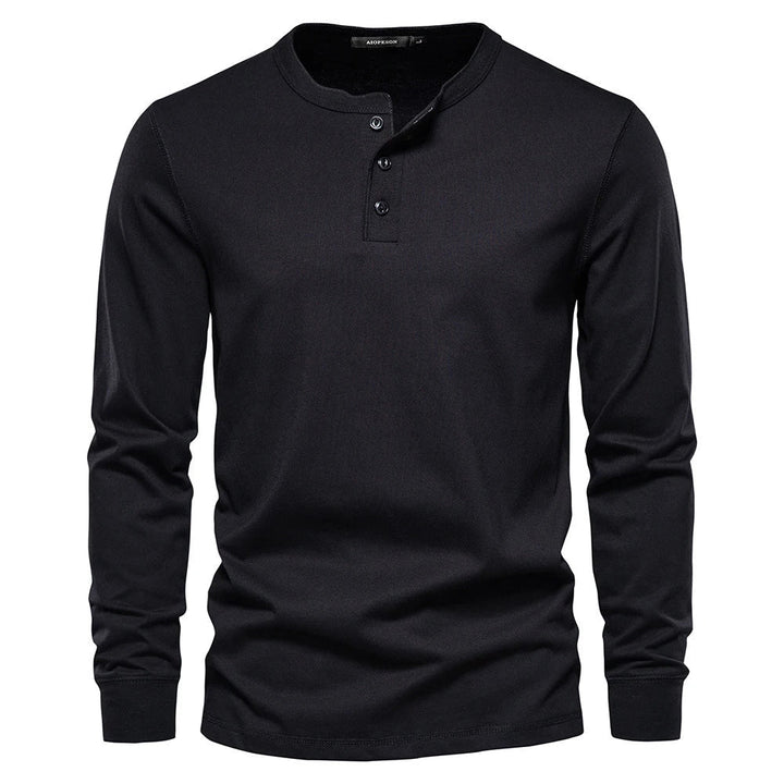 Camisa Henley - Mistura Suave Respirável