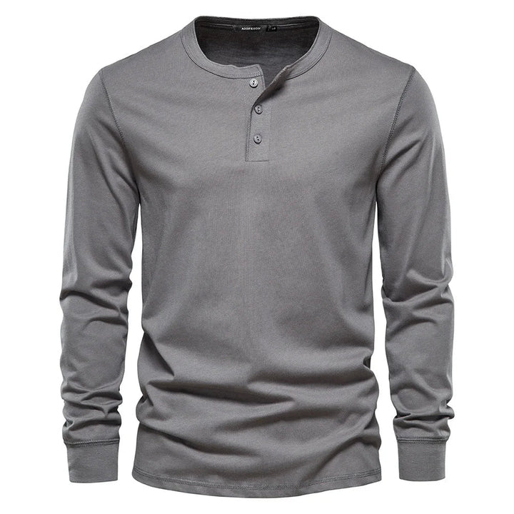 Camisa Henley - Mistura Suave Respirável