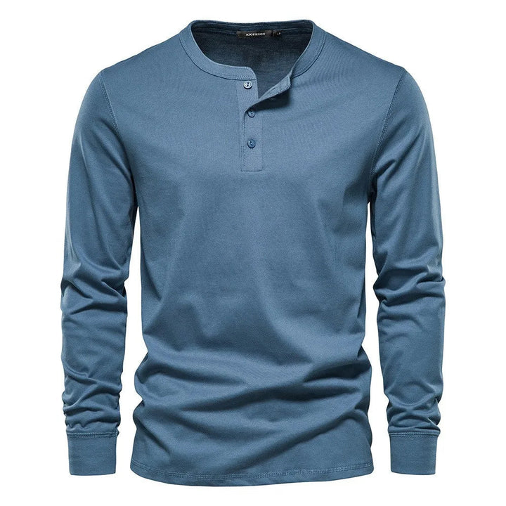 Camisa Henley - Mistura Suave Respirável