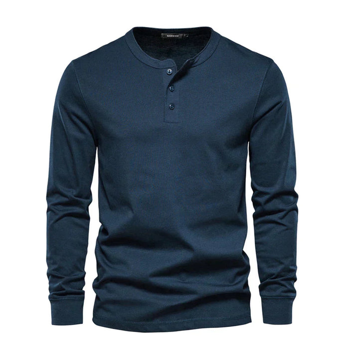 Camisa Henley - Mistura Suave Respirável