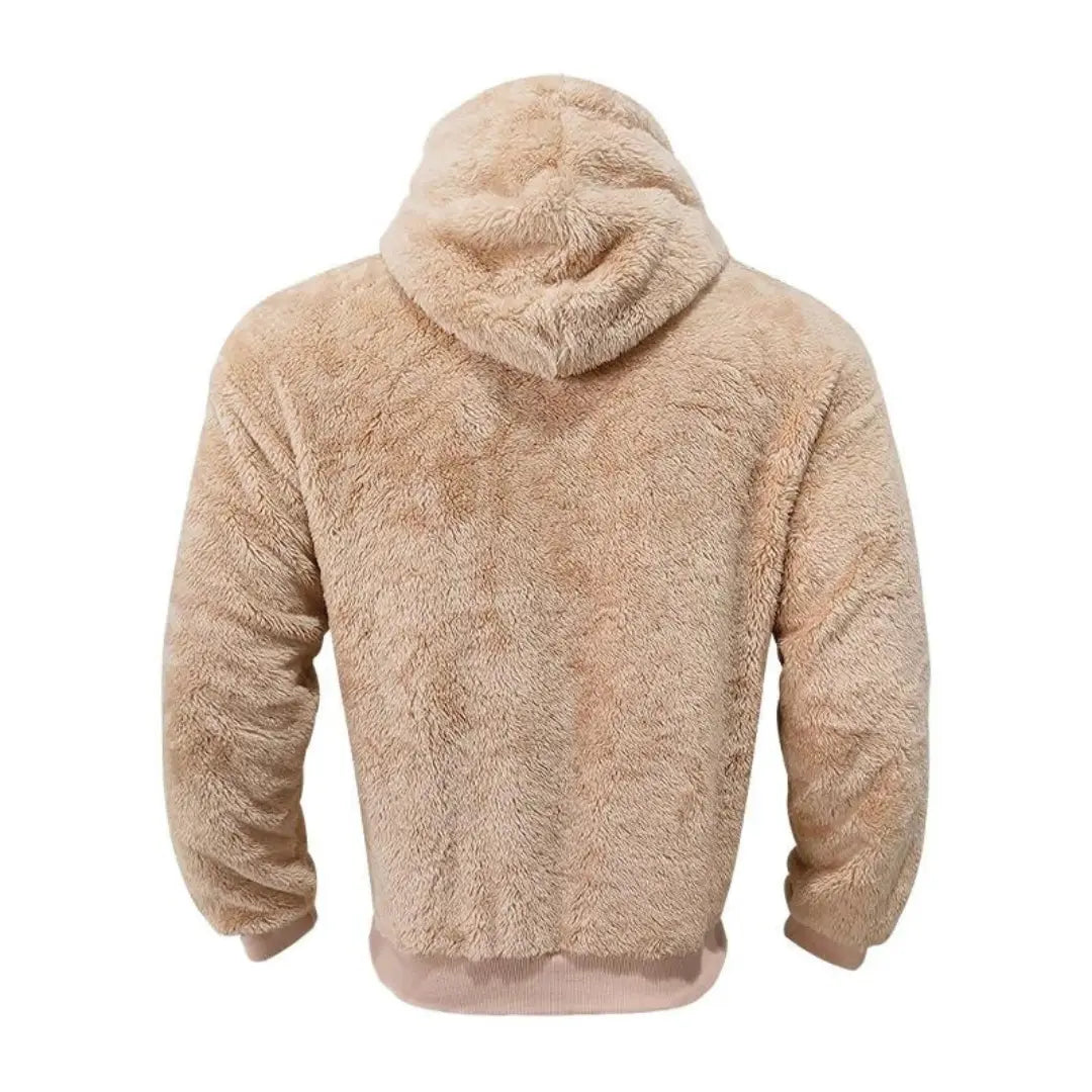 Hoodie - Mistura de Fleece com Capuz