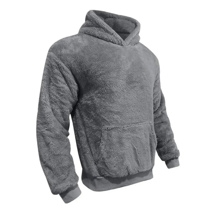 Hoodie - Mistura de Fleece com Capuz