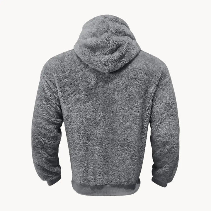 Hoodie - Mistura de Fleece com Capuz