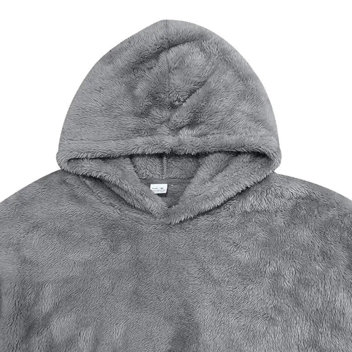 Hoodie - Mistura de Fleece com Capuz