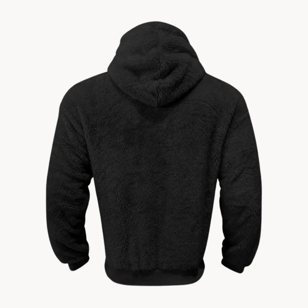 Hoodie - Mistura de Fleece com Capuz
