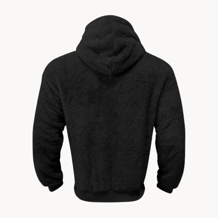 Hoodie - Mistura de Fleece com Capuz