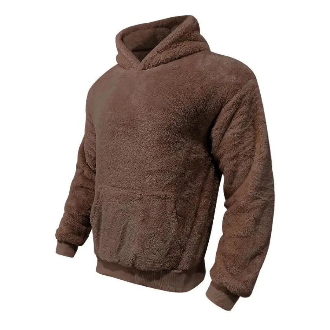 Hoodie - Mistura de Fleece com Capuz