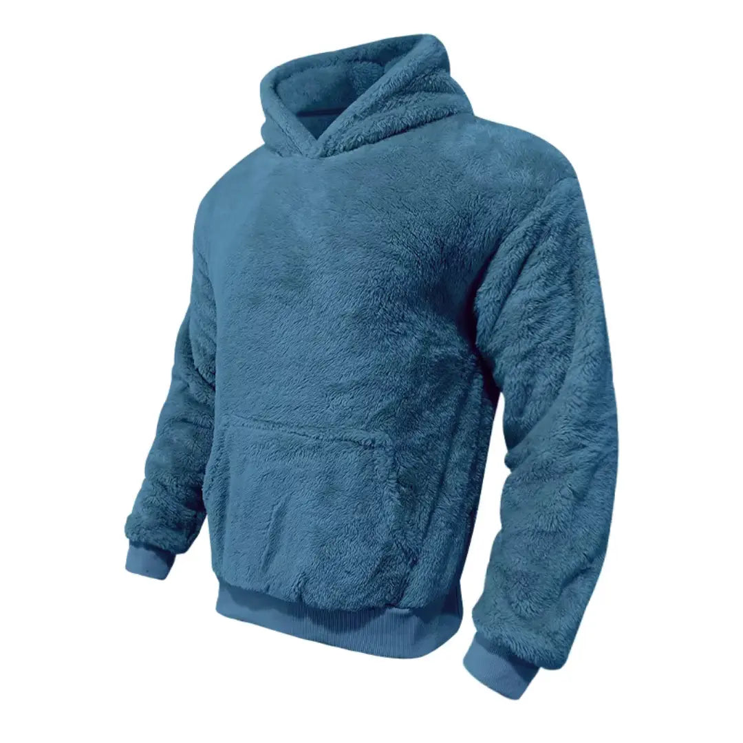 Hoodie - Mistura de Fleece com Capuz