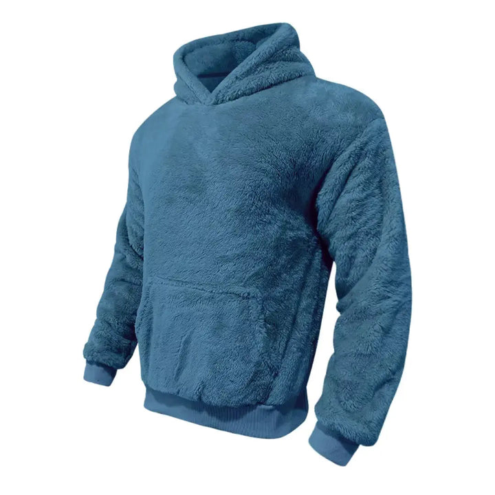 Hoodie - Mistura de Fleece com Capuz