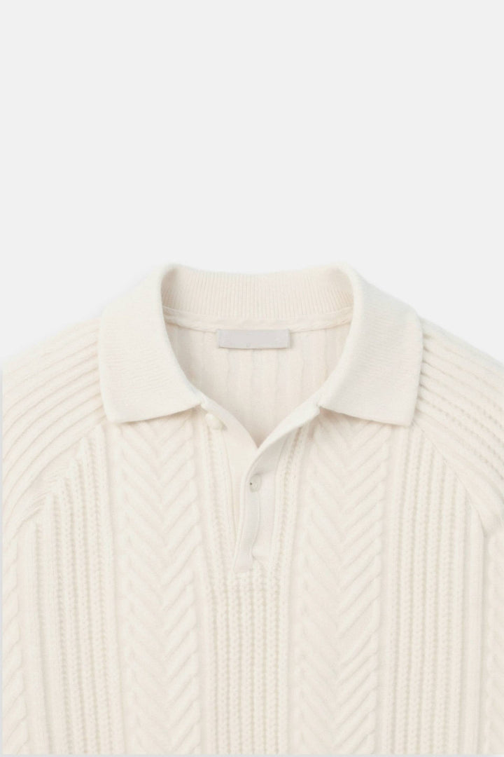 Sweater de Malha Misturada - Relaxada