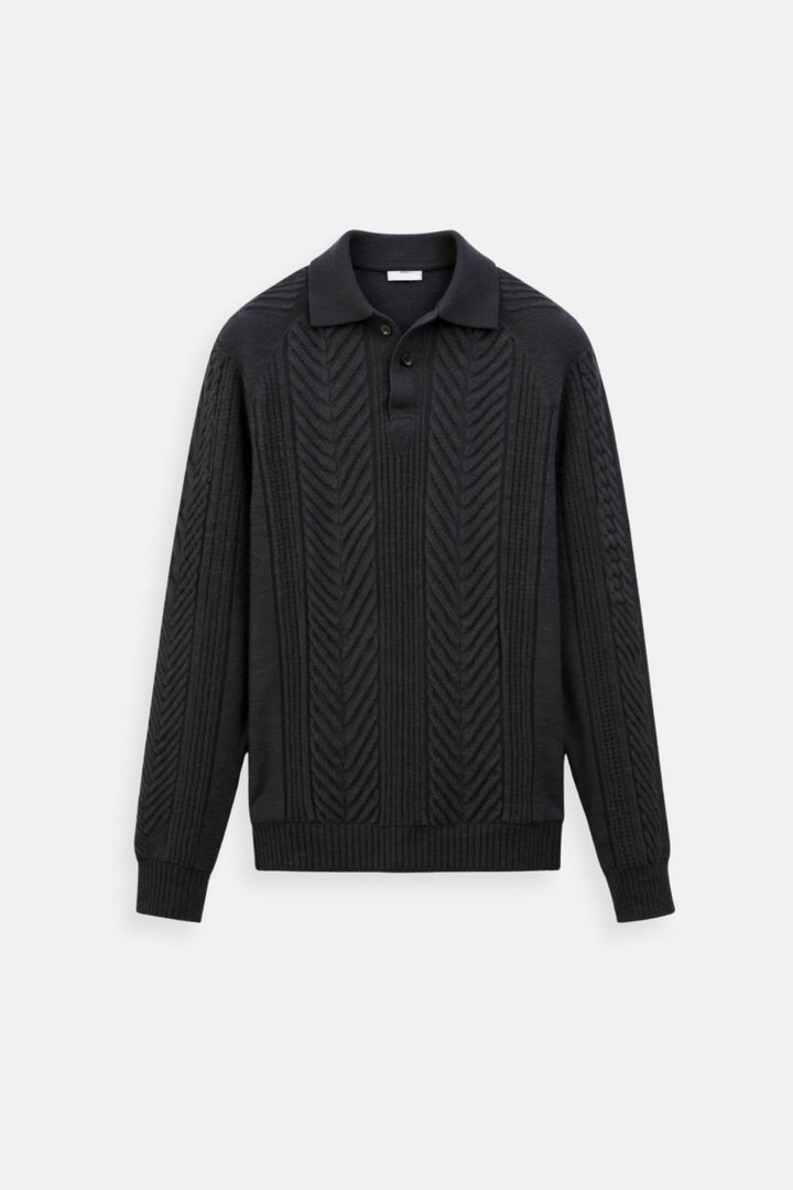 Sweater de Malha Misturada - Relaxada