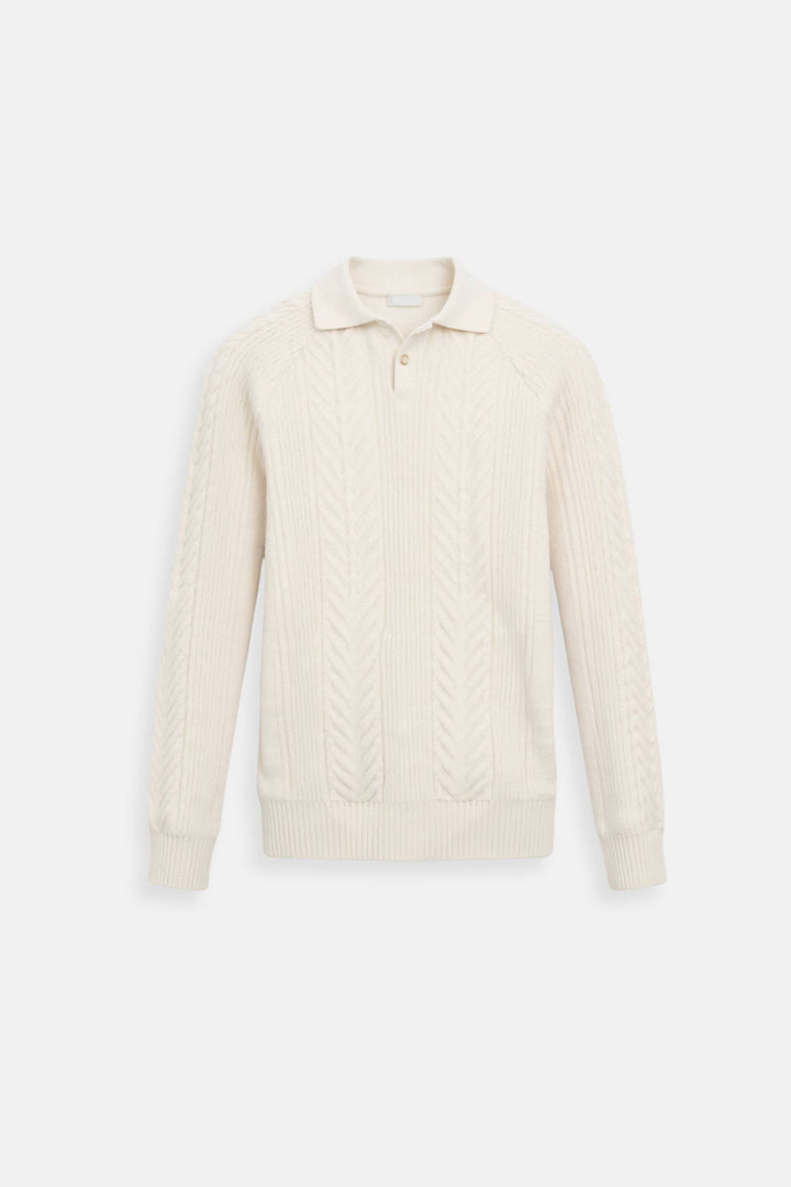 Sweater de Malha Misturada - Relaxada