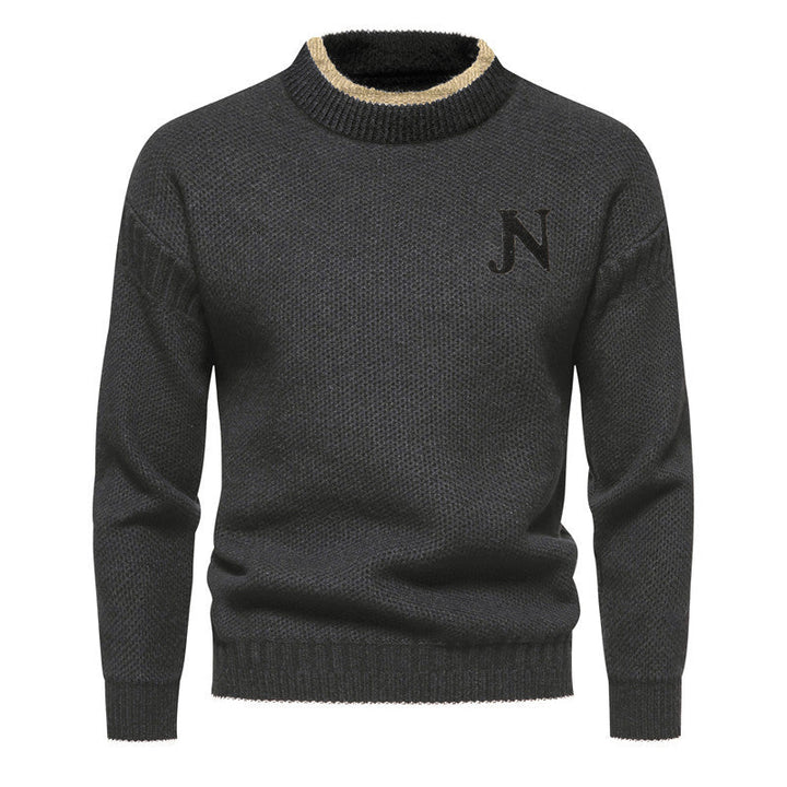 Sweater de Malha - Tecido de Mistura