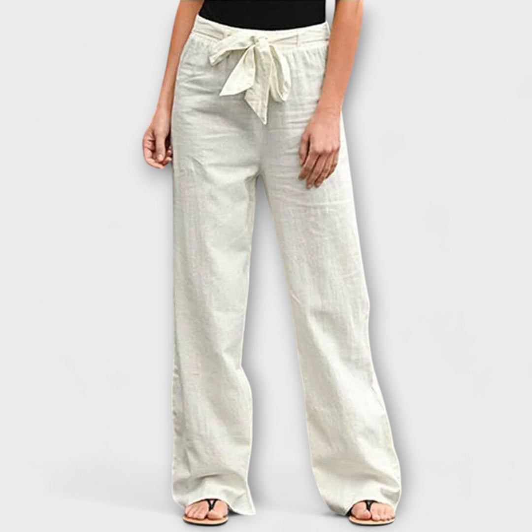 Lorena - Calças de linho leves