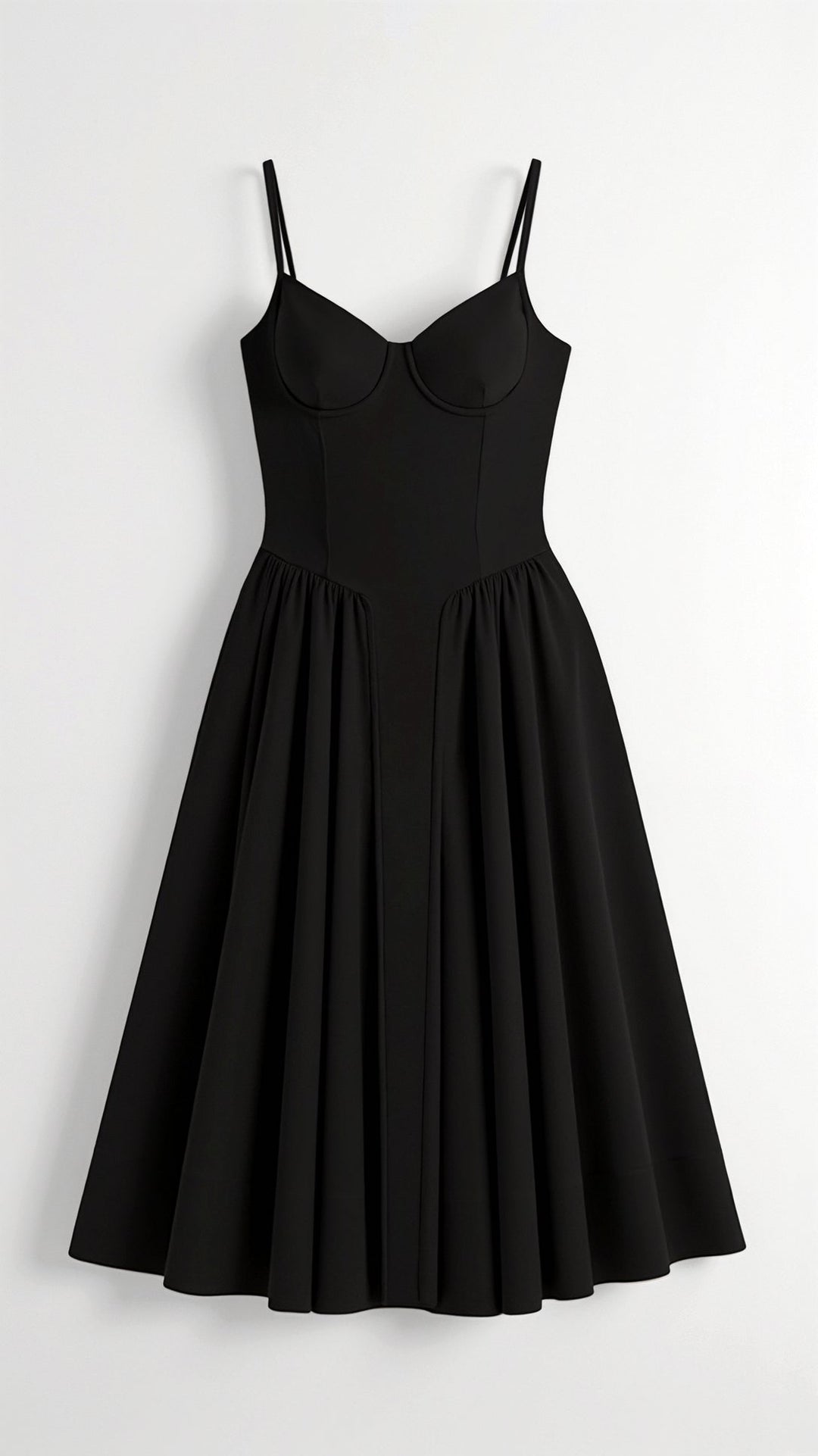 Odete - Vestido midi corpete estruturado