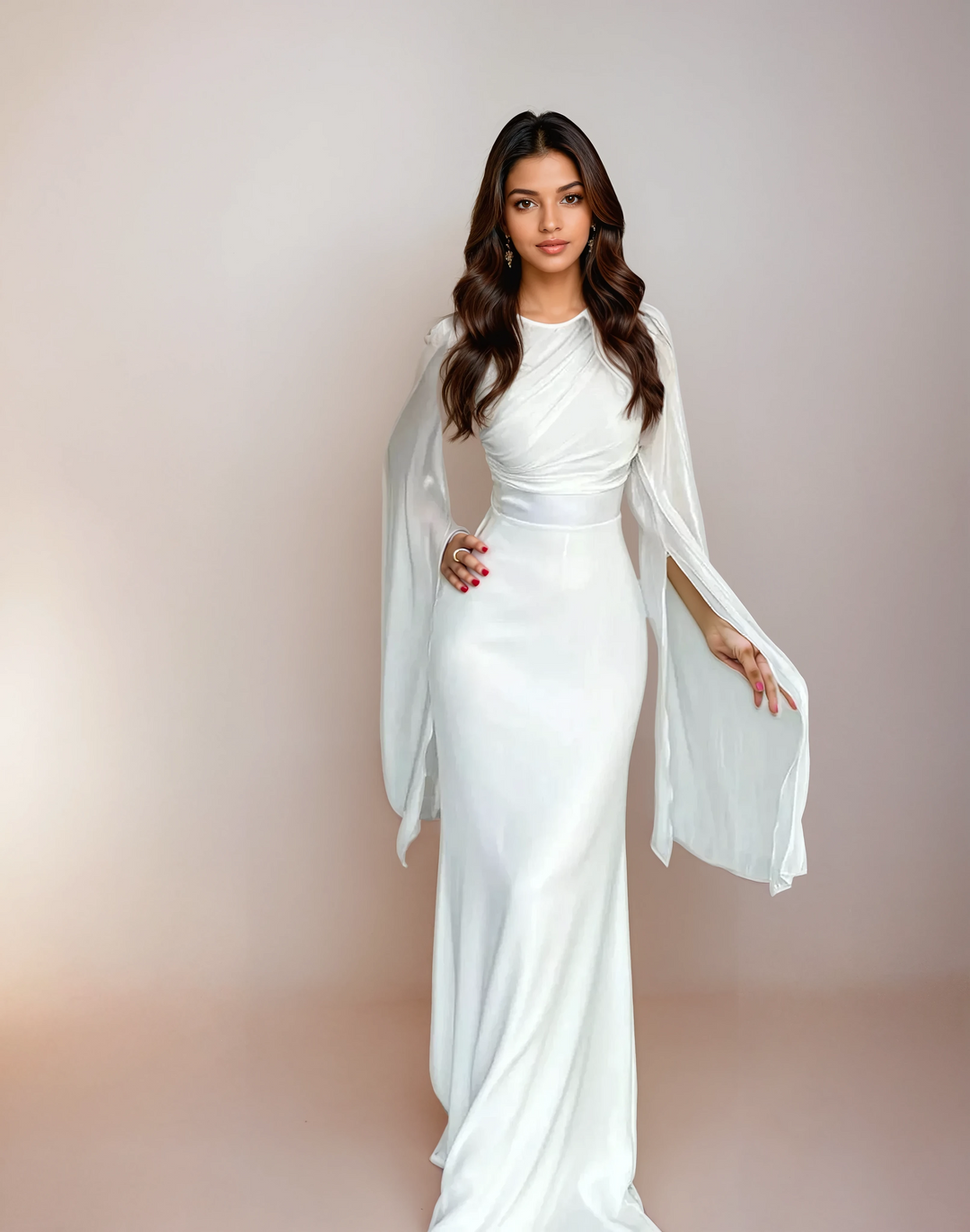 Isabela - Vestido Longo de Cetim