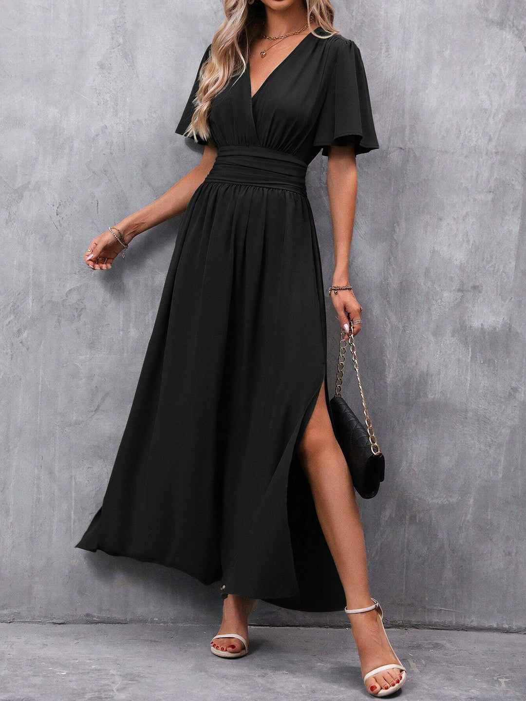 Eterna - Vestido Maxi Elegante Preto