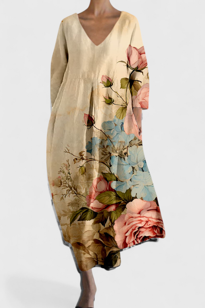 Ana - Vestido Fluido com Estampa