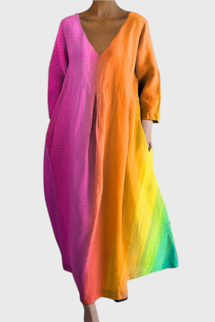 Ana - Vestido Fluido com Estampa