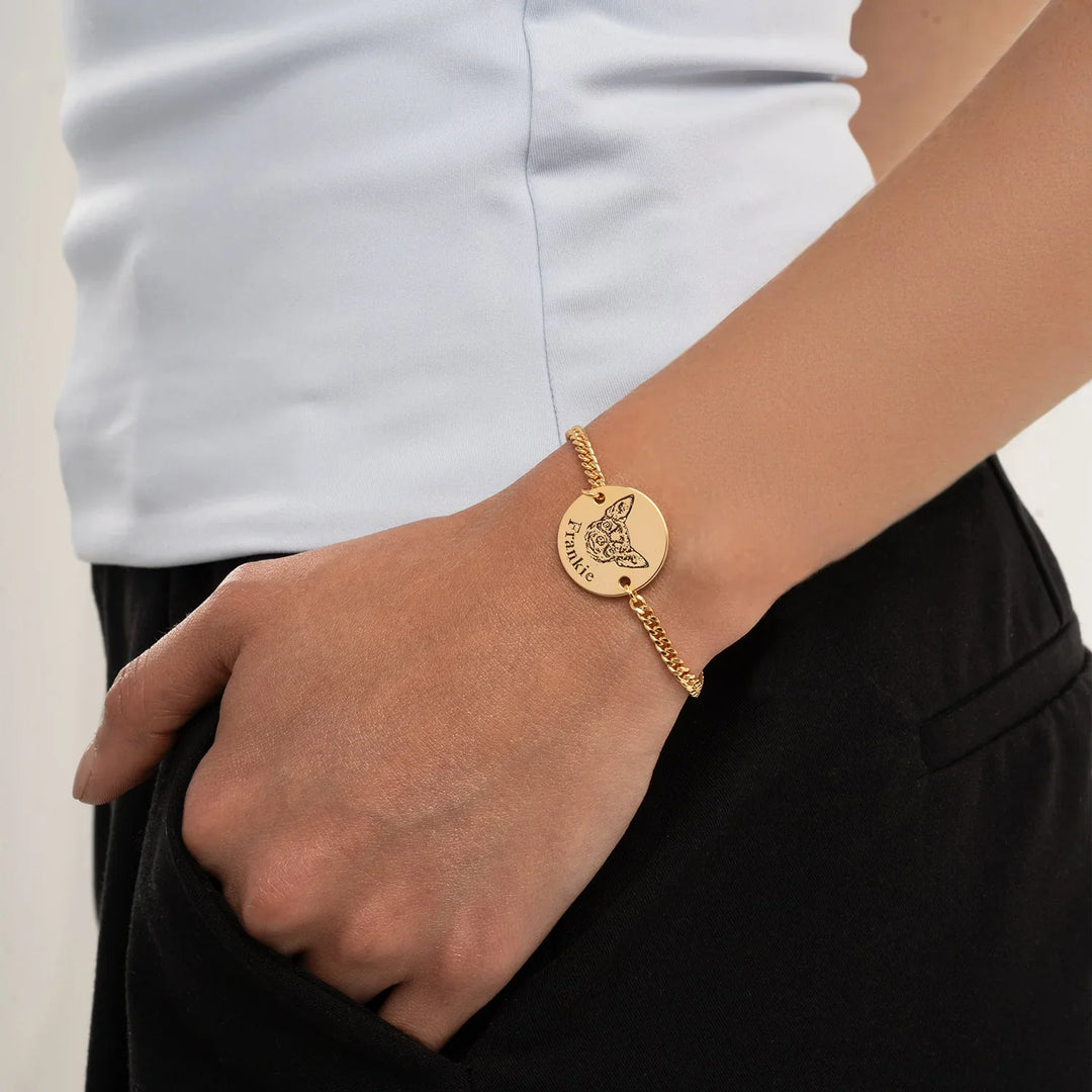 Pulseira Personalizável com Nome e Foto